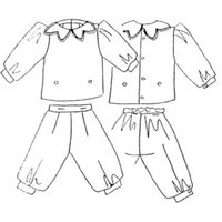 Patron Frégoli 310 - chemisier et knickers enfant 6 à 36 mois - Frégoli - Mondial Tissus