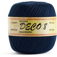Pelote de fil à crocheter Déco8 - Bleu - Mondial Tissus