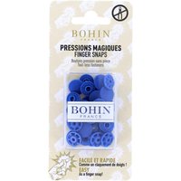 Boutons pression magique 13mm bleu roi x8 - Bohin - Mondial Tissus