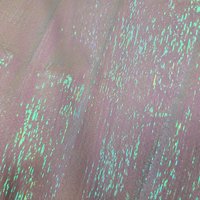 Tissu voile crinkle transparent froisse iridescent blanc rose - Mondial Tissus