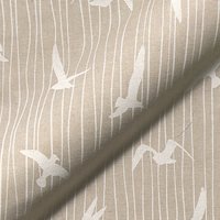 Toile linenlook semi panama premium imp mouette ray - Mondial Tissus