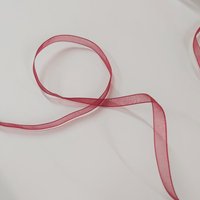 Ruban organza uni 6 mm rouge - Frou Frou - Mondial Tissus
