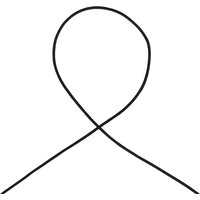 Cordon élastique 1mm noir - Mondial Tissus