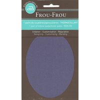 Thermocollant genou/coude 8x12,1cm uni bleu foncé - Frou Frou - Mondial Tissus