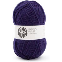 Pelote de fils à tricoter Pingo First unie indigo violet - Pingouin - Pingouin - Mondial Tissus