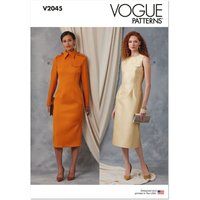 Patron Vogue V2045B5 robe moulante pour femme du 36 au 44 - Vogue - Mondial Tissus