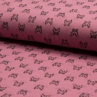 Tissu piqué de coton à motifs Crabes roses - Mondial Tissus