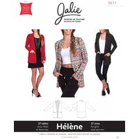 Patron Jalie 3677 Hélène cardigan à col châle pour enfant et adulte - Jalie - Mondial Tissus
