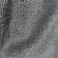 Tissu éponge bambou doudou gris fonce - Mondial Tissus