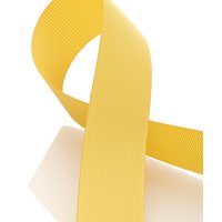 Ruban gros grain chapeau - Jaune foncé 25 mm - MT - Mondial Tissus