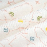 Tissu french terry Carte écru - MT - Mondial Tissus