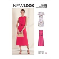 Patron new look 6667 robe 36-48 - Newlook - Mondial Tissus
