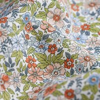 Cretonne pensée blanc - Mondial Tissus