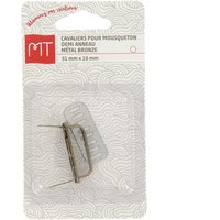 Cavaliers pour mousqueton demi anneau 40x20x20mm bronze x1 - MT - Mondial Tissus