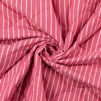 Tissu matelassé imprimé vague rayé rose - Mondial Tissus