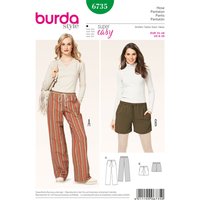 Patron burda 6735 pantalon - Burda - Mondial Tissus
