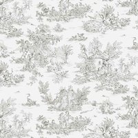 Toile a draps toile jouy coton gris 280cm - Mondial Tissus