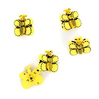 Boutons forme papillon jaune 19mm MT - MT - Mondial Tissus