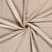 Maille jacquard fine effet tricot beige - Mondial Tissus
