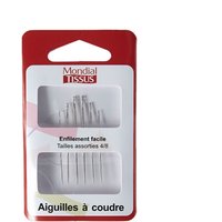 Aiguilles à coudre assort enfillement facile - MT - Mondial Tissus