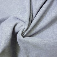 Tissu Toile fils chenille toucher velours bleu glace - Mondial Tissus