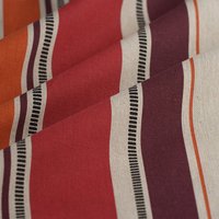 Tissu Bachette linen look Funny carbernet - MT - Mondial Tissus