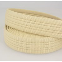 Sangle ceinture unie piquée écru 38mm - Mondial Tissus