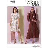 Patron Vogue V2005H5 Femme Robe 34 au 42 - Vogue - Mondial Tissus