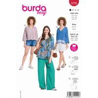 Patron Burda N° 5776 chemisier T 34 à 48 - Burda - Mondial Tissus