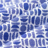 Tissu jacquard Pax bleu - MT - Mondial Tissus