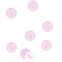 Boutons à bords ciselés rose lilas 14 mm - MT - Mondial Tissus