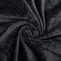 Tissu bouclette velours chenille bleu foncé - Mondial Tissus