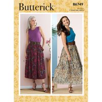 Patron Butterick B6749Y Pantalon,Jupe Femme XS à M - Butterick - Mondial Tissus
