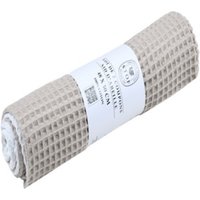Coupon tissu nid d'abeille beige 45 x 50 cm - Mondial Tissus