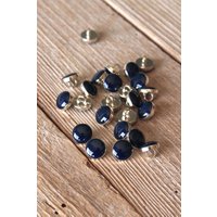 Lot de 5 boutons chic bleu marine 10 mm - Eglantine et Zoé - Mondial Tissus