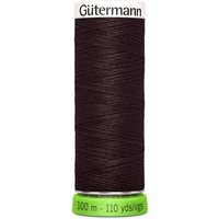 Bobine de fil recyclé rPET 100m universel / points déco fins marron foncé 696 - Gutermann - COL 696 - Gütermann - Mondial Tissus