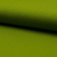 Maille jersey viscose stretch lourd uni vert olive - Mondial Tissus