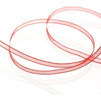 Ruban organdi - Rouge - Mondial Tissus