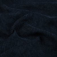 Tissu velours côtelé fin marine - Mondial Tissus