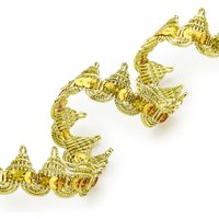 Ruban passementrie triangles or - MT - Mondial Tissus