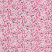 Tissu Liberty petites fleurs roses - Mondial Tissus