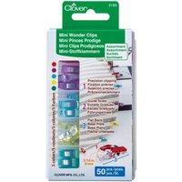 Pince wonder clips petit multicolore assortiment x50 - Clover - Clover - Mondial Tissus