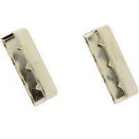 Embouts terminaison de sangle argentés 30 mm - MT - Mondial Tissus
