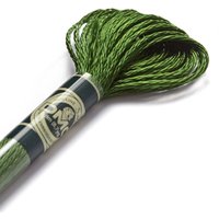 Fil mouliné satin vert - DMC - Mondial Tissus