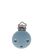 Attache tétine couleur bleu gris - Bohin - Mondial Tissus