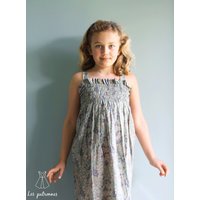 Patron Robe ou Débardeur à smocks enfant PORQUEROLLES 2 au 14 ans - Les Patronnes - Les Patronnes - Mondial Tissus