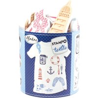 Kit tampons textile monde marin - Aladine - Mondial Tissus