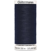 Fil à coudre Denim Gütermann 100 m bleu marine - COL 6950 - Gütermann - Mondial Tissus