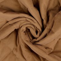 Tissu matelassé velours côtelé déperlant beige - Mondial Tissus