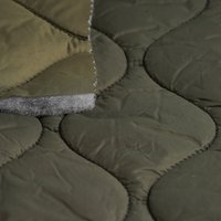 Tissu matelassé doudoune vague kaki - MT - Mondial Tissus